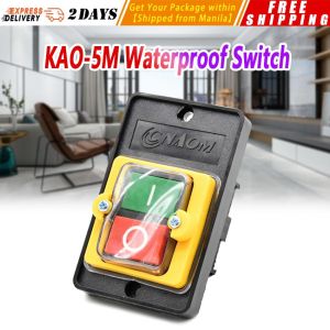 KAO-5M Waterproof Switch KAO-5M/5Hwaterproof Button Switch Control Box3PThree-Phase Power Control Starter10A 220/380Vacelectrical Equipment Button-Switch-KA0-5M