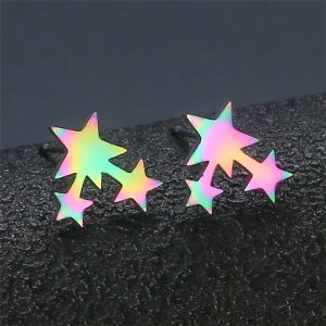 Bông tai mặt trăng và ngôi sao  hoa tai vàng hình ngôi sao hoa tai hình ngôi sao - Bảo hành vĩnh viễn không đen và không gỉ sét