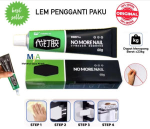 ( BISA COD ) PROMO Lem Pengganti Paku Sekrup Skrup Tembok No More Nail Glue Perekat Kaca Marmer Kayu Metal Besi keramik Mozaik Keramik Dinding Serbaguna Super Kuat Nail Free Glue Super Strong Adhesive Glue