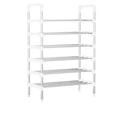 6 Layer shoe rack Tier Colored stainless steel Stackable Shoes Organizer Storage Stand-Z037