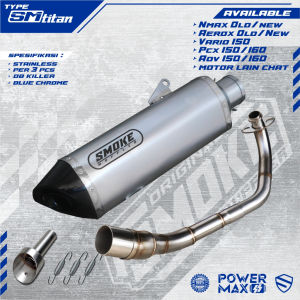 Knalpot Yamaha Nmax 155 Old / New Full System Type SM Titan Header Titan