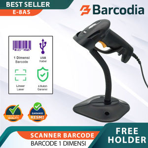 Laser Barcode Scanner 1D BS-E8AS Auto SCAN Plus Stand USB GARANSI