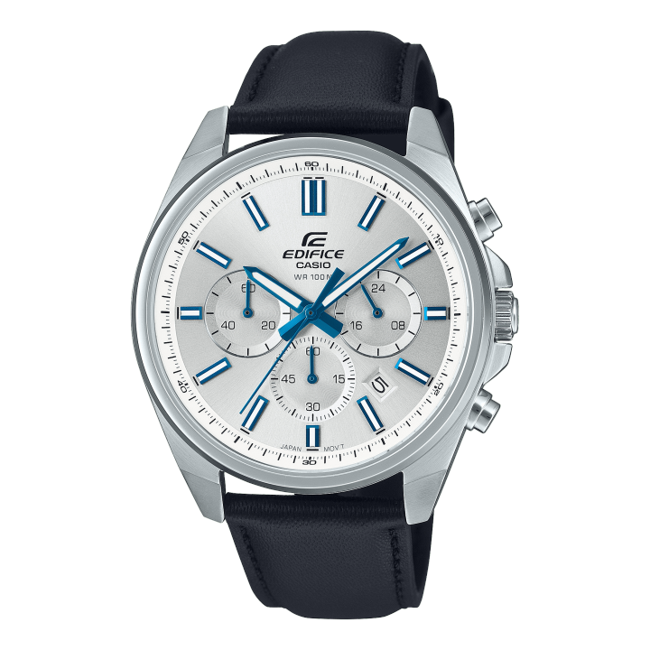 Casio Edifice (EFV-650L-7AVUDF) Black Leather Strap 100 Meter Chronograph  Quartz Watch For Men Lazada PH