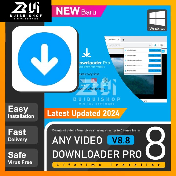 Any Video Downloader Pro 8.8.8 Latest 2024 Windows | Lazada PH