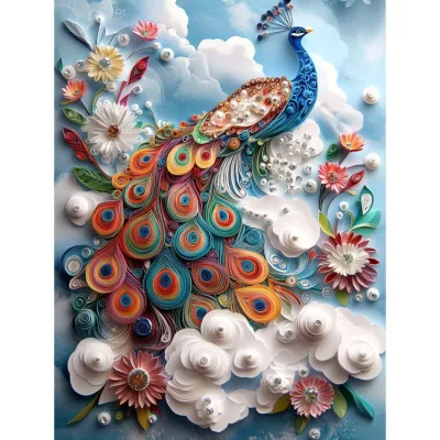 RUOPOTY peacock Painting By Numbers Create Wall Art Markers By Numbers Animal Classic Home Decor Gift Picture On Numbers