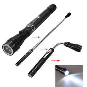 Flexible LED Pick Up Tool Magnet Tongkat Telescopic Lampu Rod Stick JK