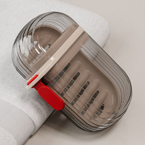 AN Tempat sabun cuci piring perjalanan portabel/tempat sabun mandi/tempat sabun/kotak penyimpanan sabun kreatif COD