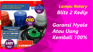 Lampu variasi rotary blitz kedip kilat pesawat mobil truk balon xenon 12 volt 24 volt seri WL27B-A warna putih kuning biru hijau dan bukan kedip 1 kali