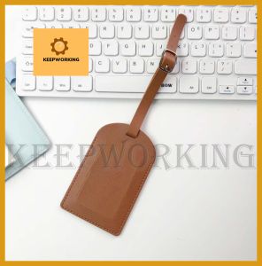 KEEPWORKING  PU Leather Holiday Travel Airplane Check-in Boarding Pass Travel Accessories Airplane Suitcase Tag Luggage Tag