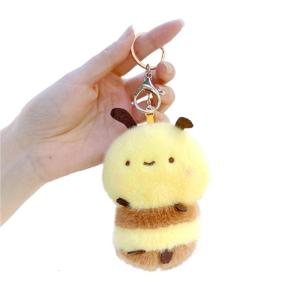 Ong Mật Móc khóa sang trọng Thú nhồi bông mềm Keychain Túi thủ công Trang trí phụ kiện thời trang cho phụ nữ trẻ em