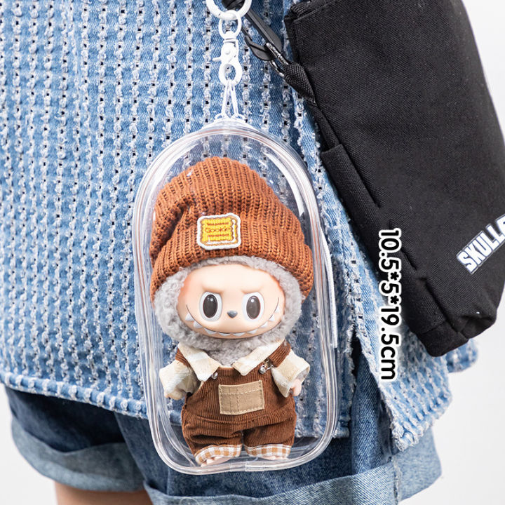 Labubu ถ งใส ลาบ บ ไม รวมต กตา ขอบซ ลอย างหนา ลาบ บ ก นฝ น ก น