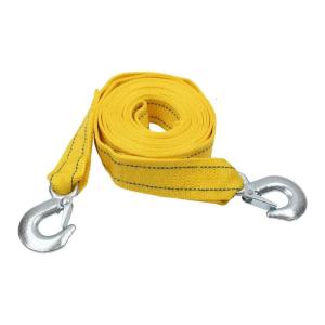 4M 5 Ton Car Tow Cable Towing Pull Rope Strap Forged Steel Hooks Road Recovery Trailer Winch Cable