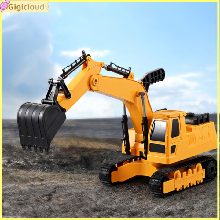 Gigicloud 🎉 Large Children Car Inertial Excavator Toy Construction 