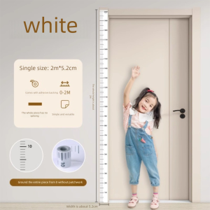 BUENOO Self-adhesive Height Measurement Sticker Waterproof 2M Height Child Growth Chart Removable Growth Chart Sticker For Baby