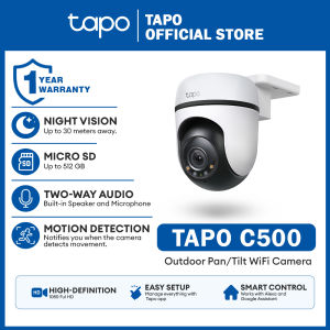 Tapo Official Store | C500 | Outdoor Pan/Tilt WiFi Camera 1080p Full HD 360° View | Motion Tracking | Weatherproof Two-Way Audio | TP-Link