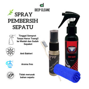 DeepCleane CleanShoe Spray Pembersih Sepatu Anti Bakteri Aromatik