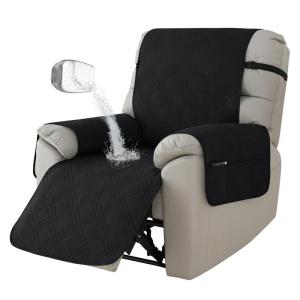 1seater Waterproof Recliner Cover Solid Color Quilted Armchair Slipcover Pet Kids Accent Couch Cushion Living Room Hotel Home
