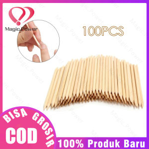 100pcs Pusher Kayu Kuku Nail Art Kutikel