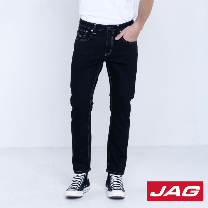 Jag Mens Jeans 28 Inseam Jag Mens Tapered Jeans In One Wash Dark