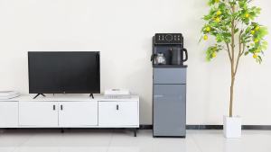 美菱茶吧机家用全自动上水多功能小型冷热立式下置水桶饮水机