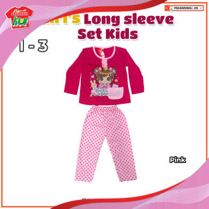 Girl’s Long Sleeve Pajama Set Cotton Kids Sleepwear Pyjamas 2-5 Years