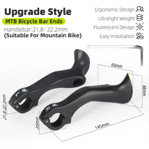 Tây đi xe đạp 1 cặp ghi đông xe đạp leo núi đi xe đạp MTB khóa trên bọc tay cầm thanh tay cầm cấp đi xe đạp phụ trợ thanh tay cầm Phong Cách mở rộng