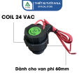 Cuộn coil van điện từ phi 27mm/34mm/48mm/60mm, Coil điện từ nguồn điện 220v/ 24v, Coil van từ IGS, Cuộn coil chống nước, cuộn điện từ cho van điện từ. 