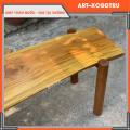 Ghế bench chân trụ gỗ xà cừ dài siêu rẻ đẹp. 