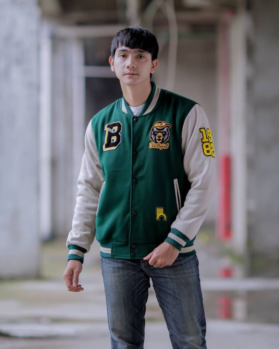 JAKET PRIA JAKET VARSITY BASEBALL FULL BORDIR THE BOJIEL PREMIUM