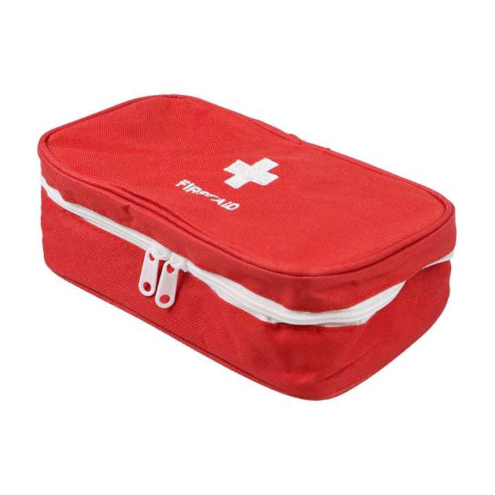 Tas Mini Obat P3K First Aid Kit Pertolongan Pertama Pada Kecelakaan Tas Obat-Obatan Design Minimalis Portable Emergency Kits Slot Banyak Perlengkapan Medis