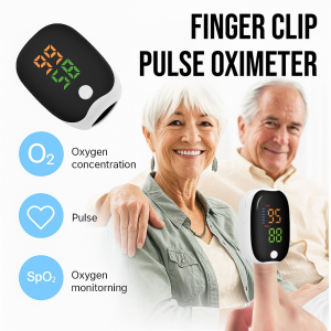 Finger Clip Pulse Oximeter Portable Home Fingertip Blood Oxygen Heart Rate Monitor OLED Display