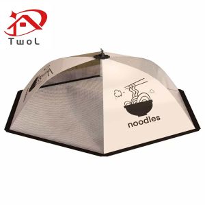 TWOL SHOP stock no.055，1pcs Kitchen Dinner Table Mesh Umberlla Food Cover / Anti-Fly Leftover Keeper Pop-up Lace Net