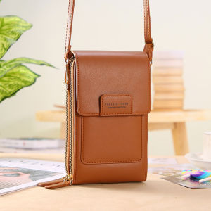 FOREVER YOUNG Tas HP Wanita Touch Screen Dompet HP Multifungsi Import Tas Selempang Wanita Kulit Dompet Pocket HP Tas Serbaguna Murah