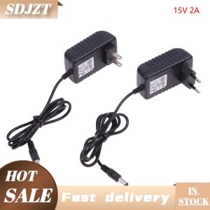 SDJZT 15V2A AC 100V-240V Converter Adapter DC 15V 2A 2000mA Power Supply EU US Plug 5.5mm x 2.1-2.5mm