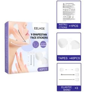 40PCS Thin Face Stickers Face Lifting Anti-Wrinkle Anti-aging Patches Improve Wrinkles Silicone Breathable Invisible Sticker