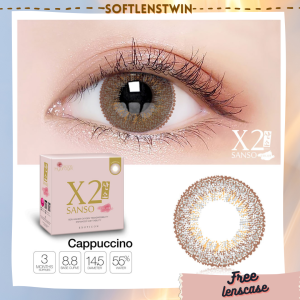 Softlens Normal dan Minus X2 SANSO COLOR 14.5 mm . Soflens Warna