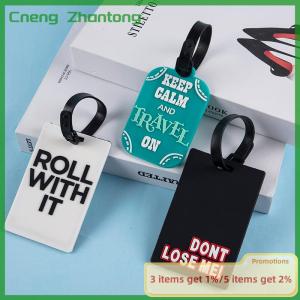 Cneng Travel Accessories Luggage Travel Tag Silica Gel Suitcase Labels Name ID Address Tags Baggage Boarding Tag Portable Label