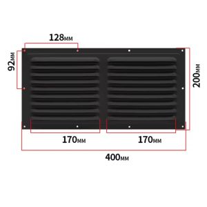 LUMIQLO Aluminum Alloy Air Vent Grille Heating Cooling Vents Plate Air System Net Cover Screen Ventilation Cover Metal Louver Vent Exhaust Outlet Insect Screen Cover