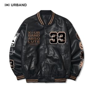 Jaket Varsity Baseball Kulit Leather Sintetis Bordir Most Wanted A505