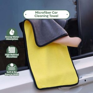 Car Wash Microfiber Towel 30x30cm Car Cleaning Drying Cloth Super Absorbent Tuala Kereta 珊瑚绒加厚擦车巾