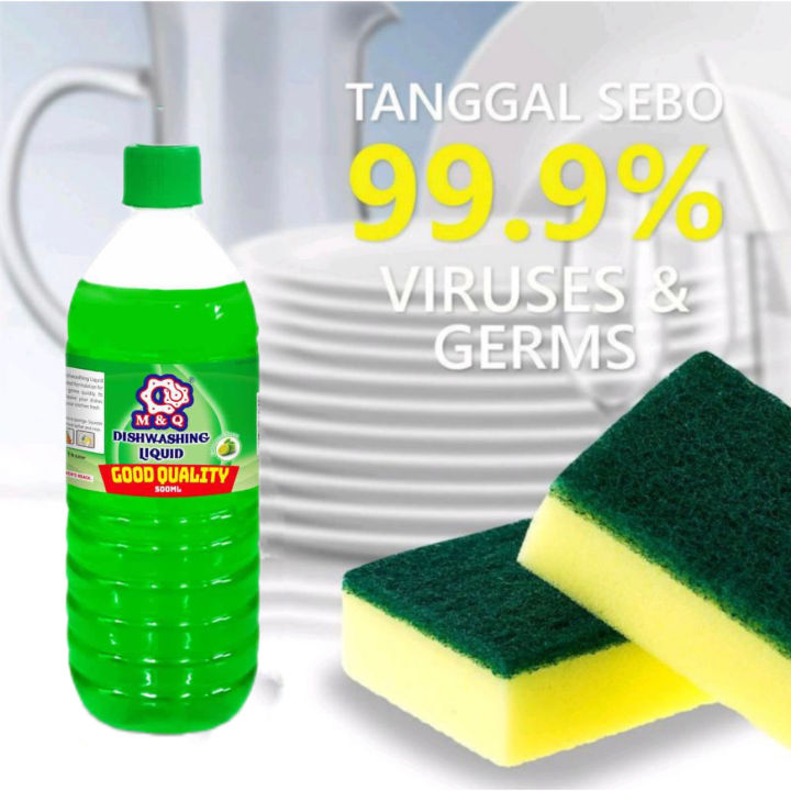 M&Q DISHWASHING LIQUID WITH ANTI-BACTERIALWITH SPORTS CAP 350ml | Lazada PH