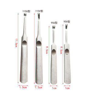 4Pcs Leather Grooving Tool U V Shaped Stitching Groover DIY Craft Tool Leather Edge Skiving