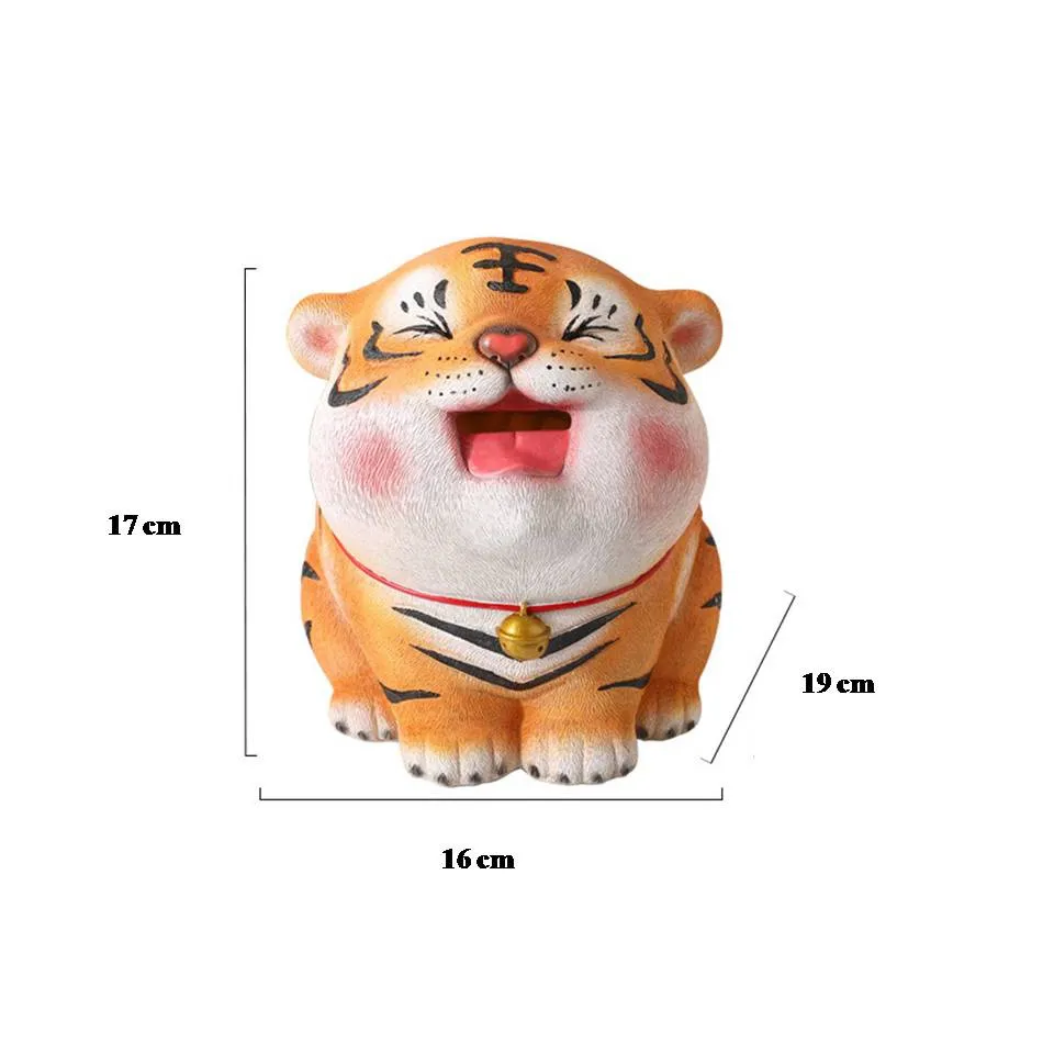 Bộ 9 mô hình hổ mập, mãnh hổ hạ sơn, set tượng hổ béo dễ thương | Lazada.vn