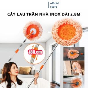 Chổi Quét Trần Nhà Cây Chổi quét mạng nhện Có Cán Điều Chỉnh Độ Dài 2.8mCây Phất Trần Lau Bụi Trần Vuadienmay