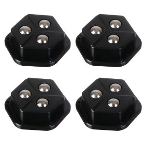 4Pcs Self Adhesive Mute Ball Universal Wheel Furniture Casters Wheels Stainless Steel Wheel