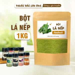 Bột lá nếp sấy lạnh nguyên chất 1kg (Bột lá dứalá thơm)