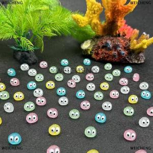 [COD] WEICHENG ตุ๊กตาเป็ดสไปรท์ลูกบอลสีดำเรืองแสง10ชิ้นของประดับตกแต่งบ้านนางฟ้าจิ๋วอุปกรณ์ตกแต่งสวน