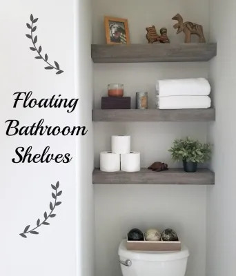 2PCS Solid Wood Floating Shelves with Invisible Brackets – Heavy Duty Wall Mounted Wooden Shelf Set Premium Solid Wood Floating Wall Shelves with Hidden Metal Support – Easy Install Display Shelf Solid Wood Wall Shelf Set (2pcs) with Concealed Brackets