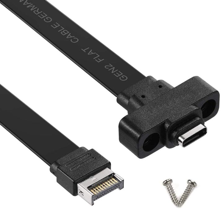 USB 3.1 Front Panel Type E to Type C Extension Cable ,Gen 2 (10 Gbit/S ...