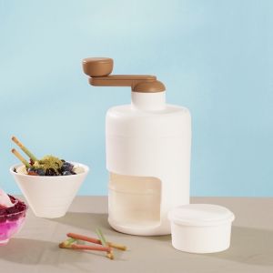 เครื่องทำบิงซู ทีทำนำแข็งใส ที่ปั่นน้ำแข็ง เครื่องทำน้ำแข็งใส เครื่องบดน้ำแข็งใส แบบมือหมุน สโนว์ไอซ์ เครื่องทำน้ำแข็งใสเกล็ดหิมะ